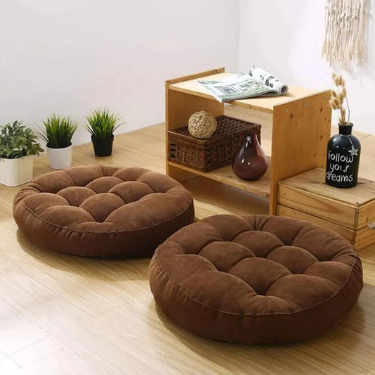 Round shape floor cushion for casual seating in Karachi