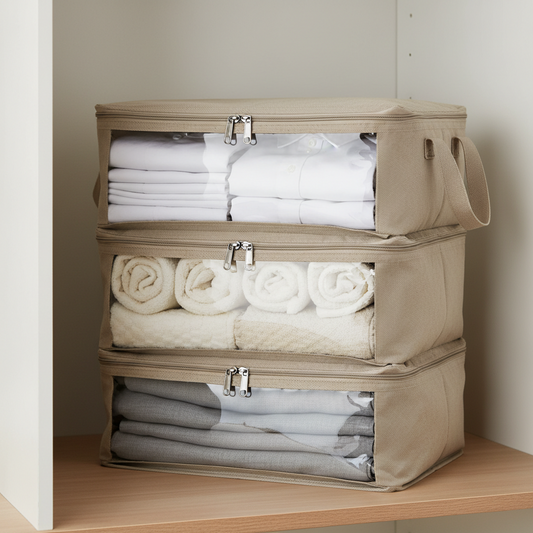 3 Compartment Clothes Storage Bag for Wardrobe – The Ultimate Organizer You Need
