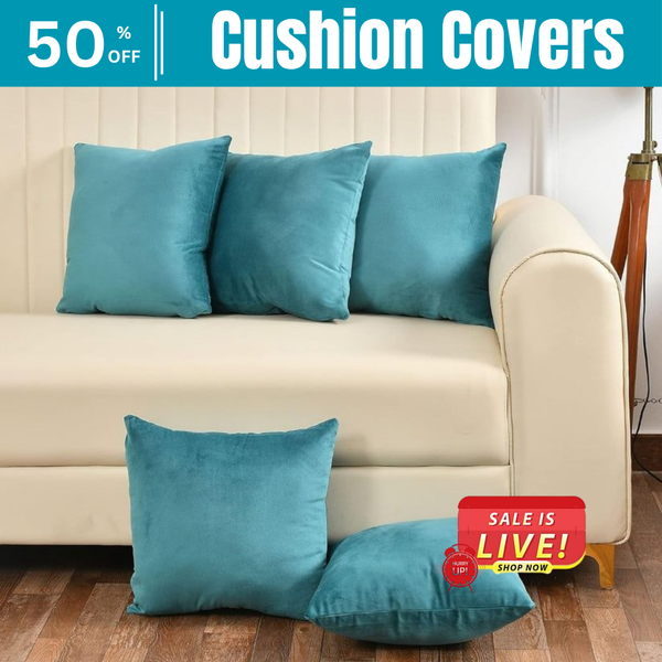 Plain Velvet Cushion Covers - Zink  16″ x 16″