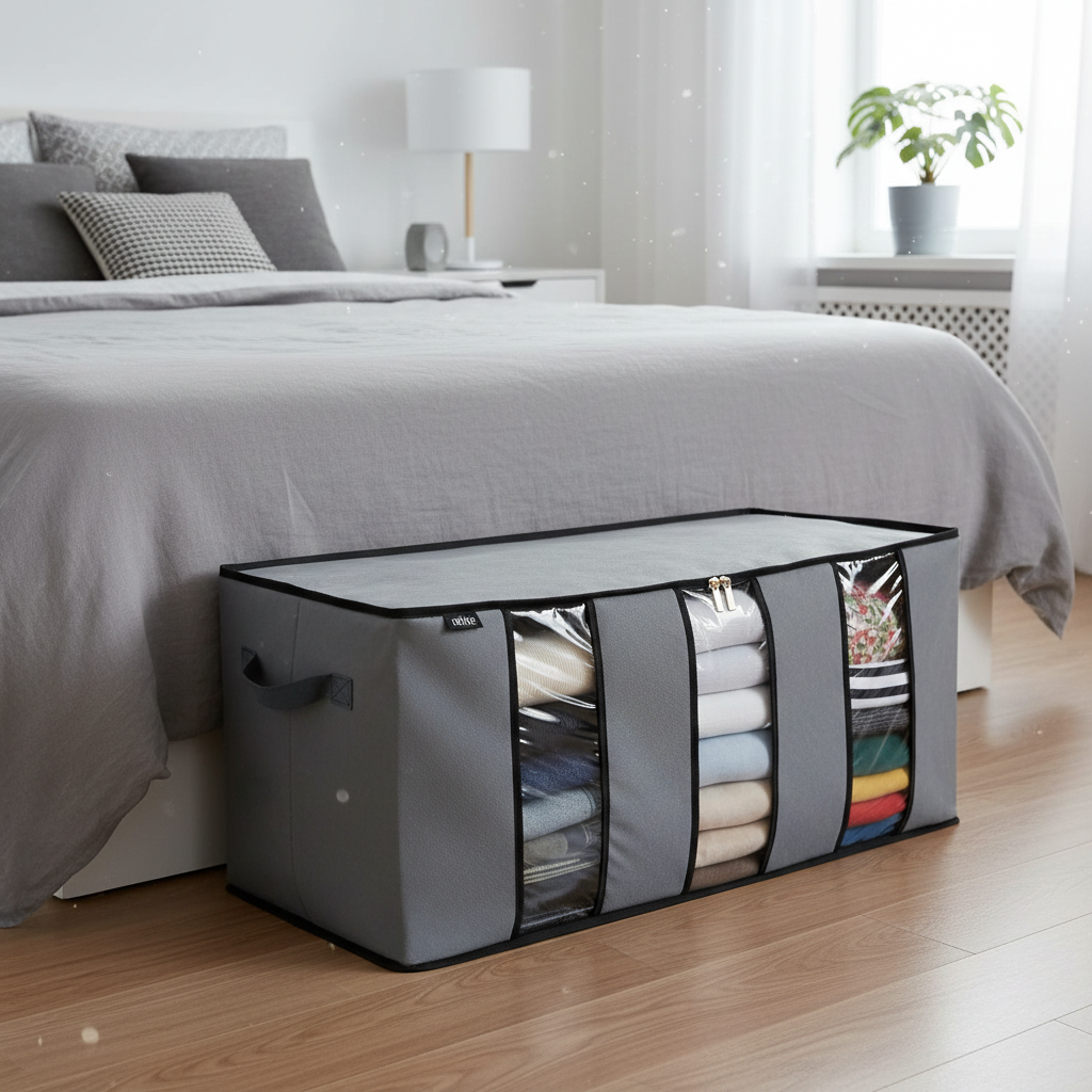 3 Compartment Clothes Storage Organizer Bag