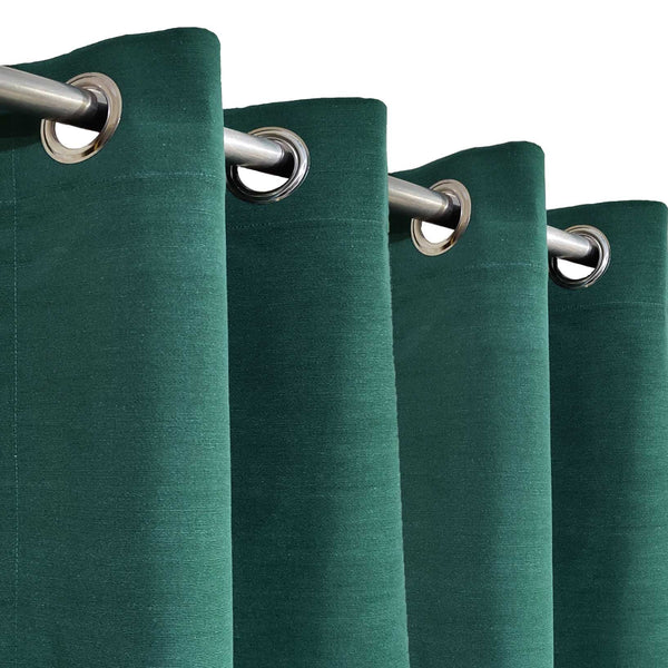 Green Plain Duck Cotton Curtain