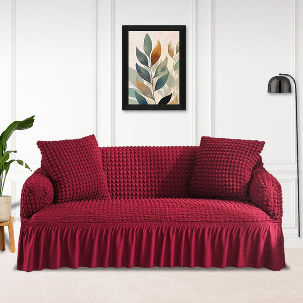 Bubble Sofa Cover - Maroon