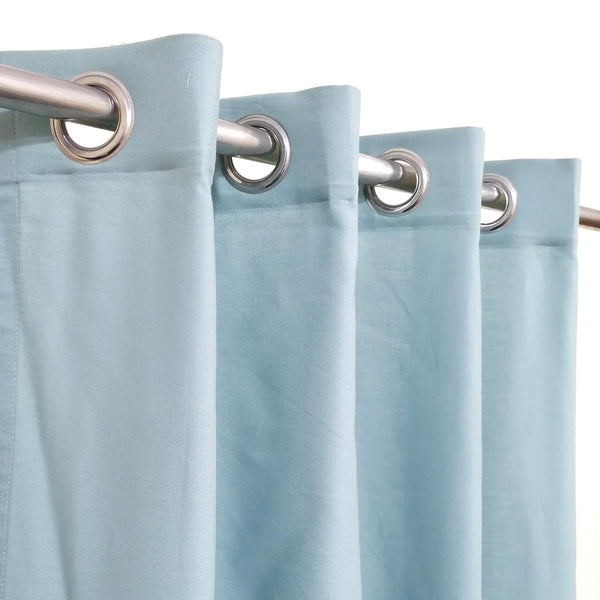 Muted Green Plain Duck Cotton Curtain