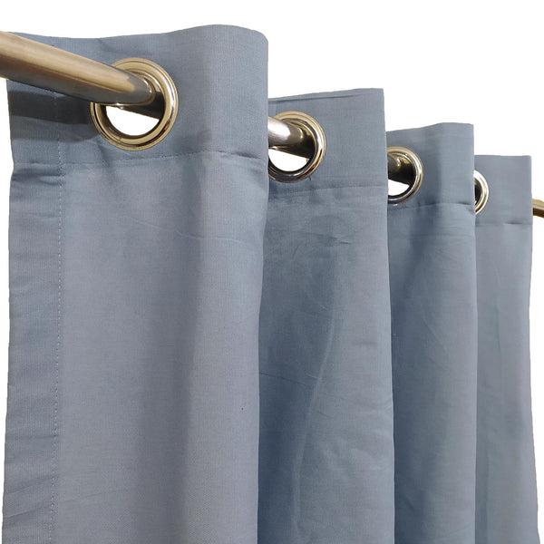 Lite Grey Plain Duck Cotton Curtain
