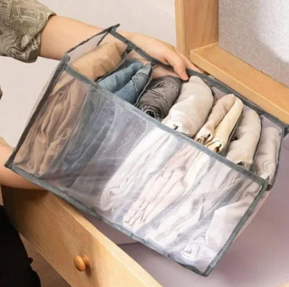 Space-Saving 7 Grids Jeans Organizer