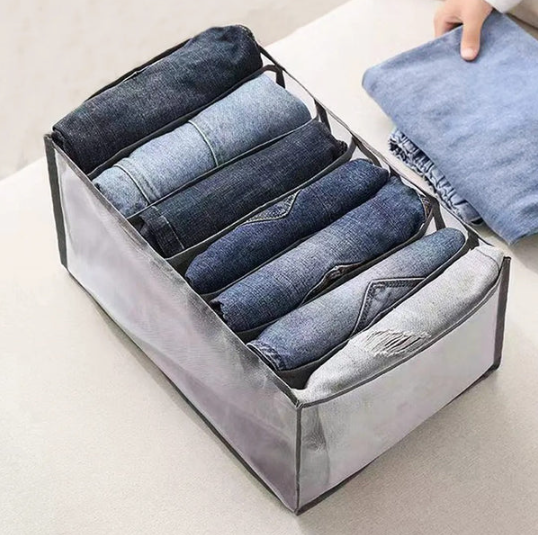 Space-Saving 7 Grids Jeans Organizer