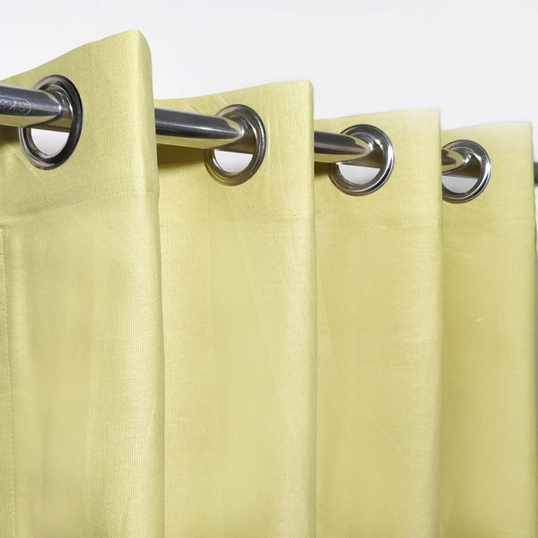 Pear Color Plain Duck Cotton Curtain