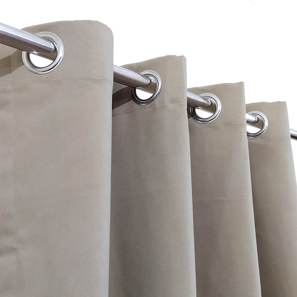 Light Brown Plain Duck Cotton Curtain