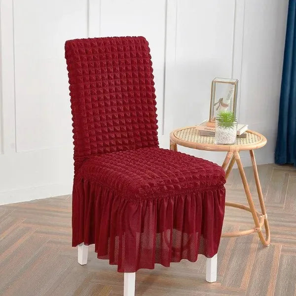 Bubble Style Chair Cover- Maroon - My Royal Choice