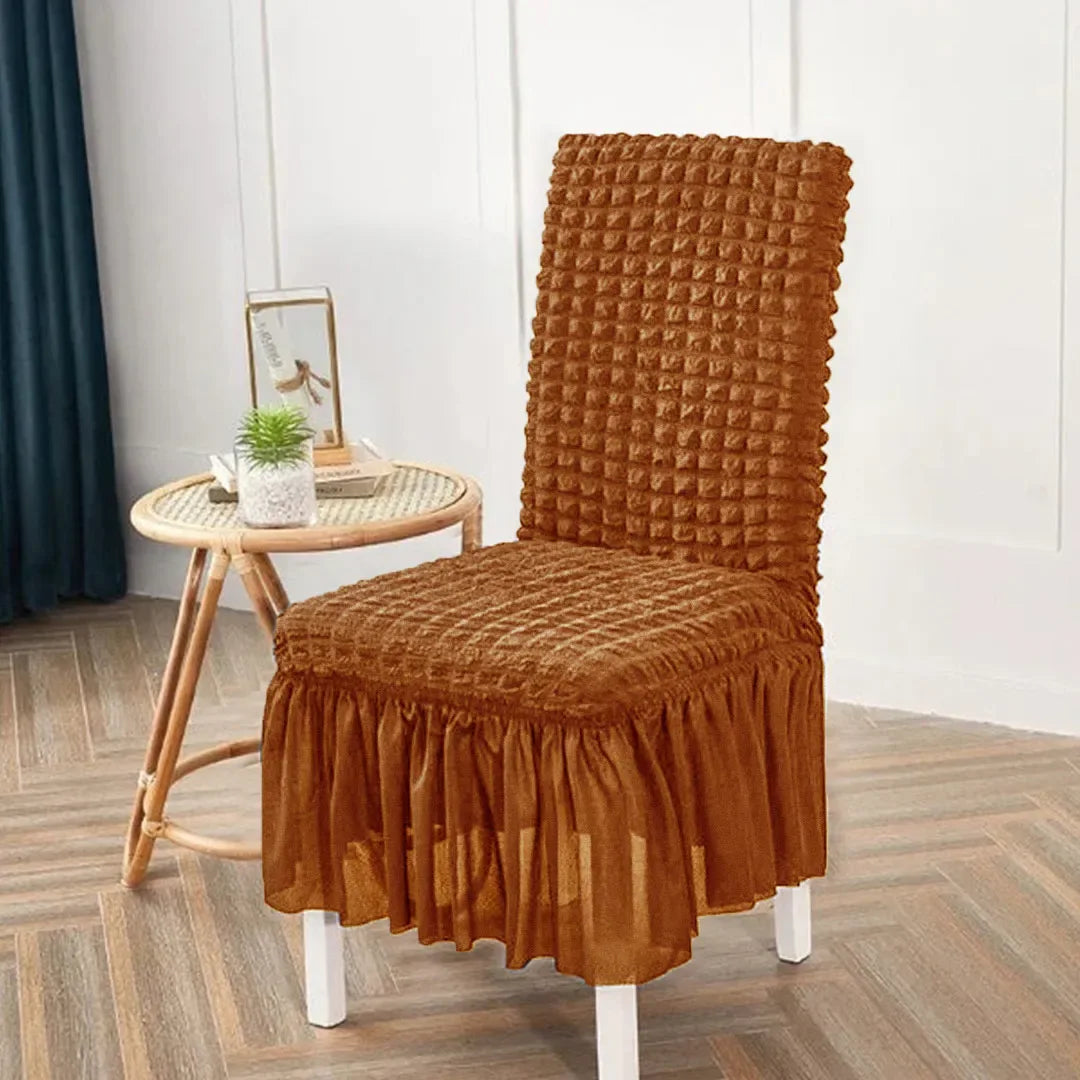 Bubble Style Chair Cover- Copper Brown - My Royal Choice
