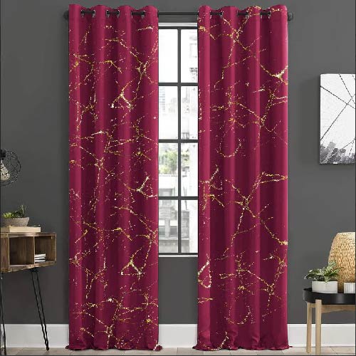 VELVET CURTAINS PREMIUM QUALITY MOONLIGHT STUFF (PAIR) SHOCKING PINK