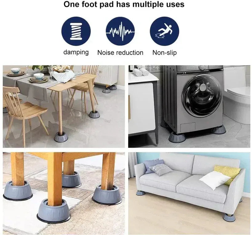 4 Pcs Anti Vibration Pads For Washing Machine Feet - My Royal Choice