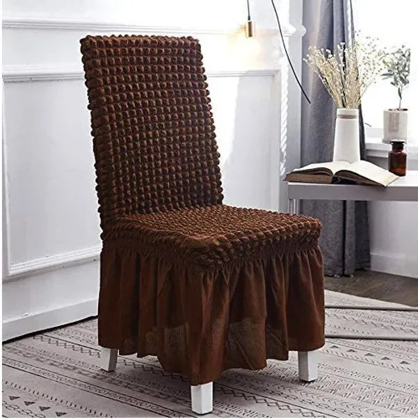 Bubble Style Chair Cover- Coffee - My Royal Choice