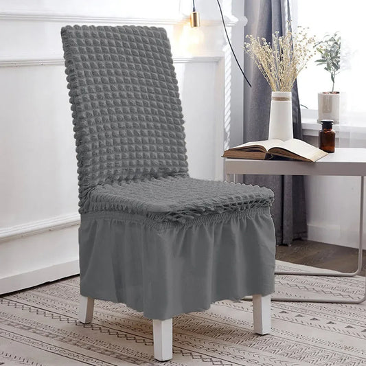 Bubble Style Chair Cover- Grey - My Royal Choice