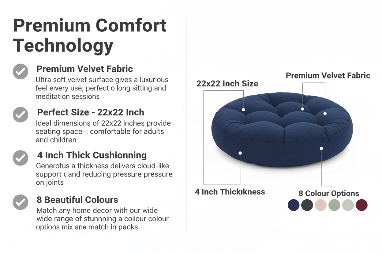 Floor Cushion Feature Section