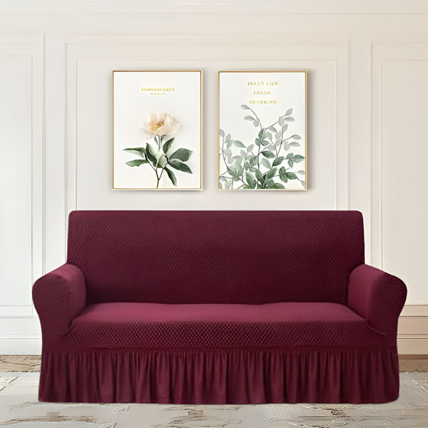 TURKISH STYLE SOFA COVERS - MAROON