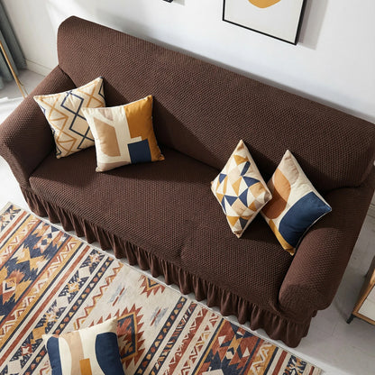 Turkish Mesh Sofa Cover - Dark Brown - My Royal Choice